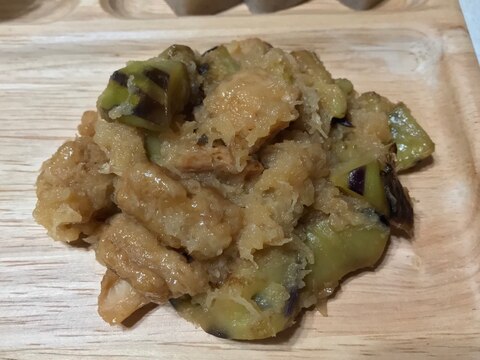 大豆ミートと茄子の甘酢みぞれ煮